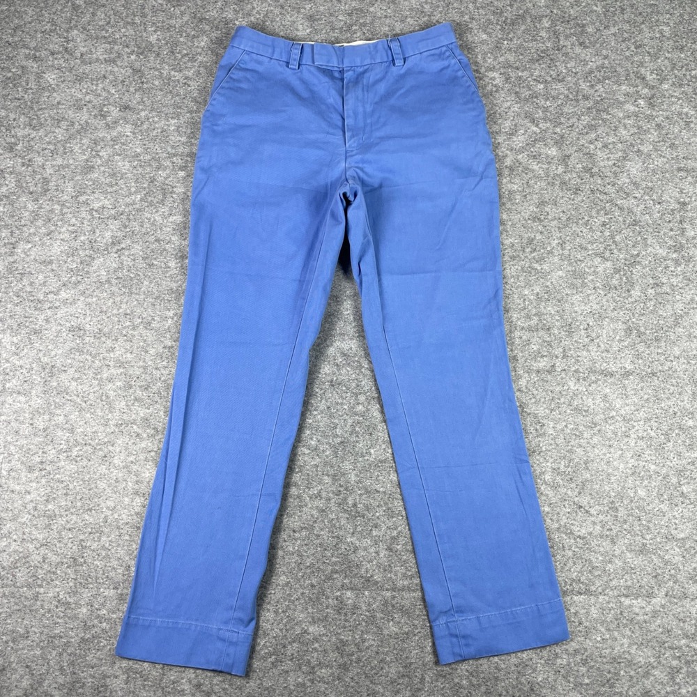 Ralph Lauren Sport Polo Chino Pants Womens 4 Blue Straight Leg Cotton Twill